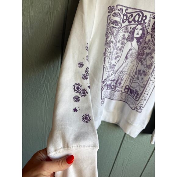 Taylor Swift Sweatshirt White Speak Now Taylor's Version, Small - Picture 3 of 5